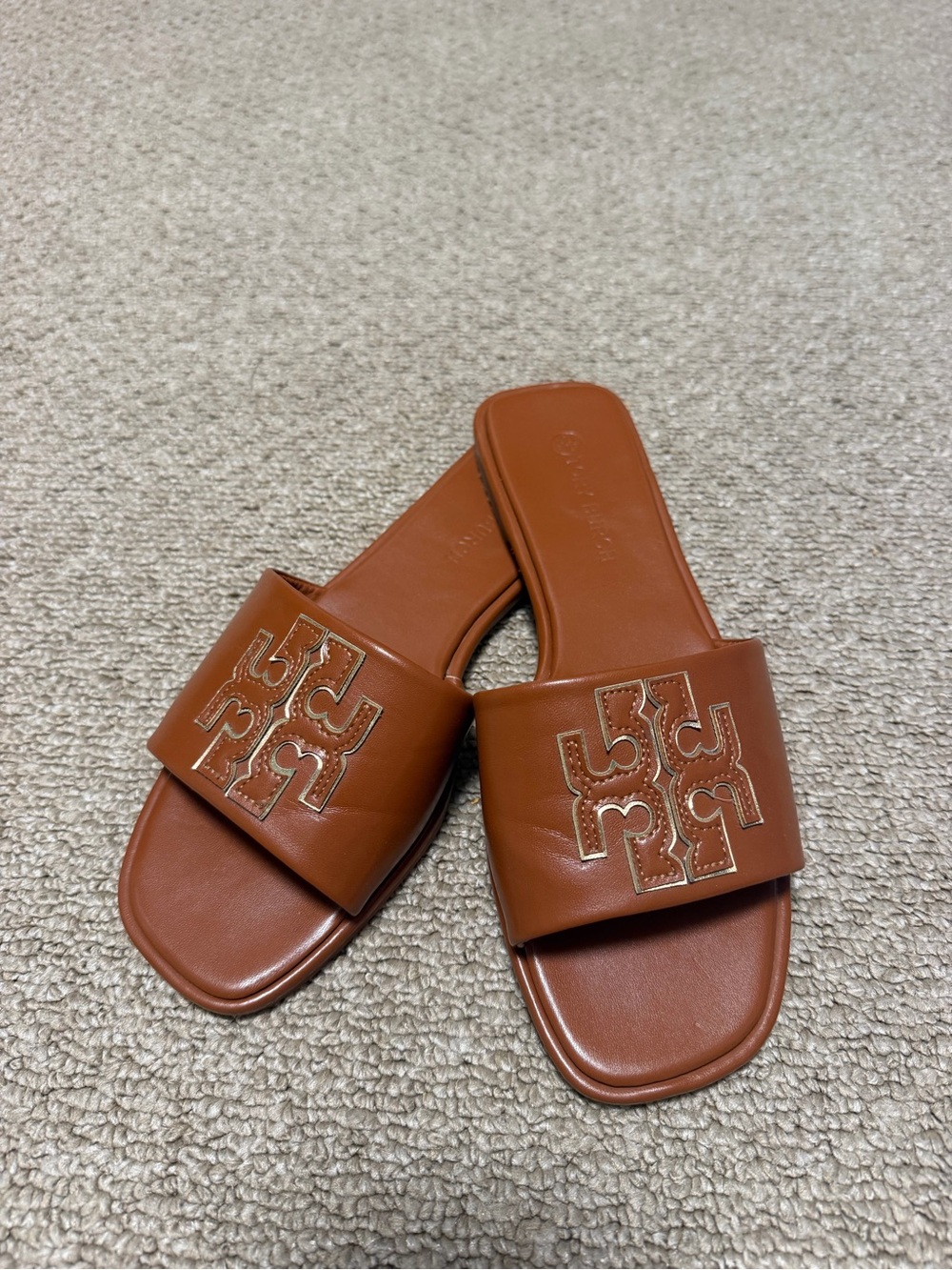 Tory Burch Leather Slide Sandals